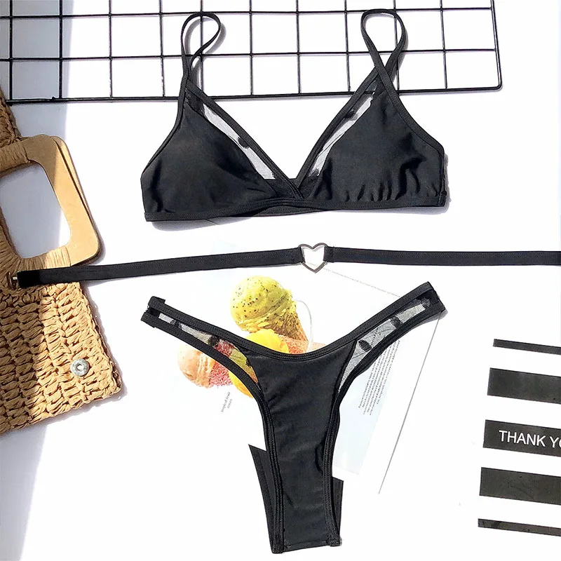 2020 Сексуальные Женские Треугольные комплекты бикини купальники серии