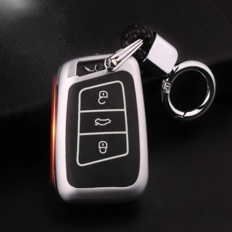 Светящаяся обувь без каблука Кожаная для вождения ключ крышка чехол Skoda Kodiaq