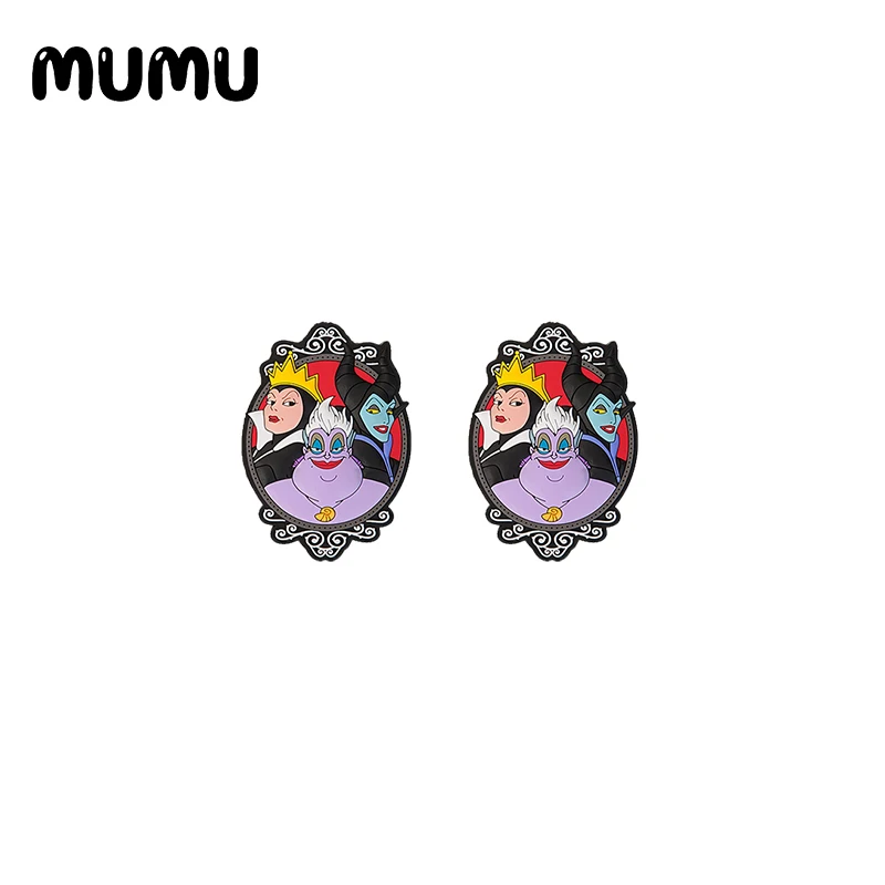 2021 Новый Малефисента серьги-гвоздики с злой Queen эпоксидные украшения смолы