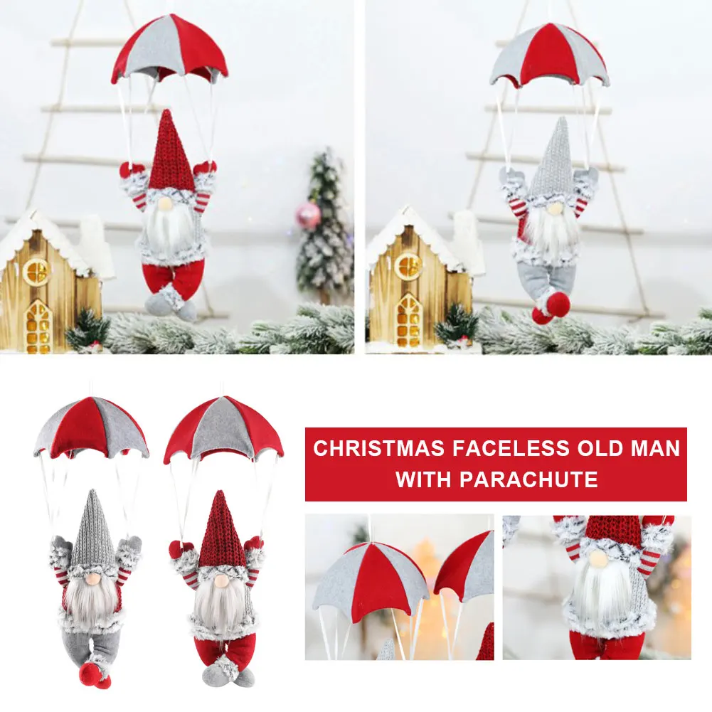 Christmas Toys Articles For Chirstmas Hanging Scene Decoration Skydiving Elderly Parachute Party Creative | Дом и сад