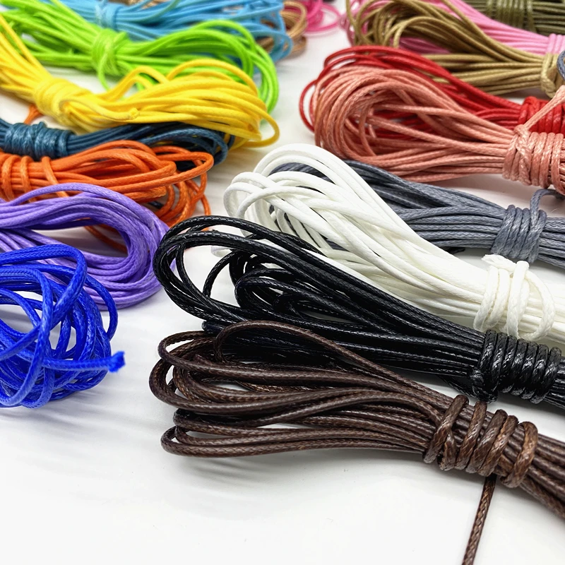 

5 yards 1.5mm Waxed Thread For DIY Jewelry Making Thread String Rope String Leather Sewing Hand Wax Stitching For Arts Crafts