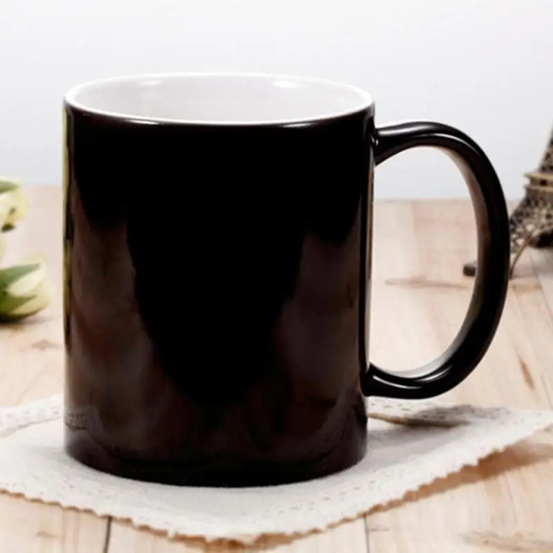 Креативная чашка с изображением милой кошки панды меняющая цвет хамелеон