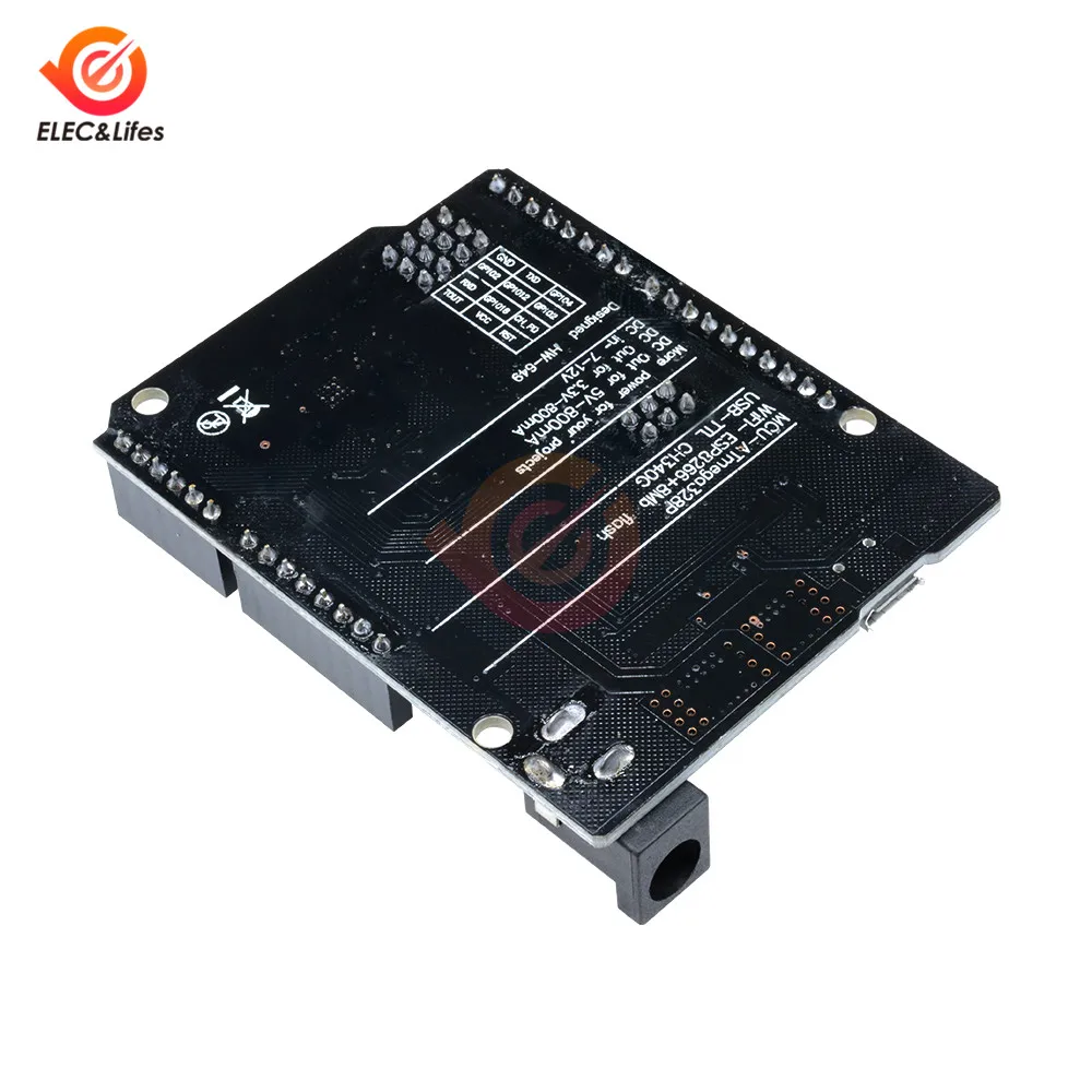 

WeMos WIFI R3 ONE ATmega328P + ESP8266 (32 ) USB TTL CH340 CH340G Arduino NodeMCU