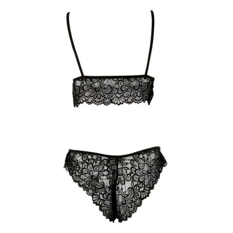 Женское сексуальное нижнее белье прозрачный кружевной комплект с бюстгальтером