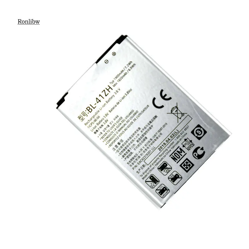 Ronlibw 1900 мА/ч, BL-41ZH батарея для LG Leon H340 H345 MS345 H343 Risio C40 L50 D213N TRIBUTE 2 LS665 leon h324 Чехол для мобильного телефона