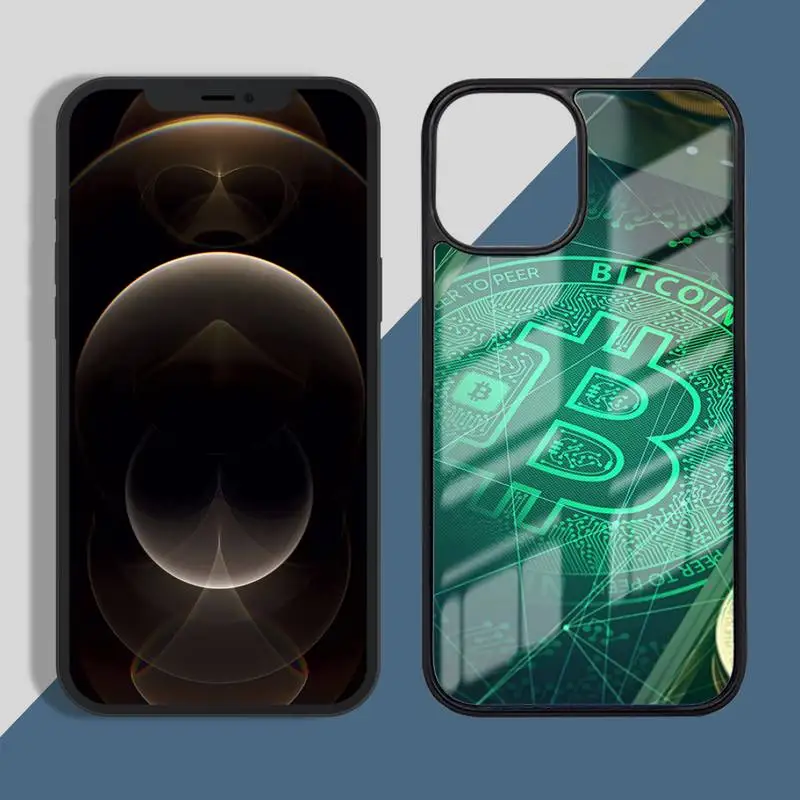 

BITCOIN coins Phone Case PC for iPhone 11 12 pro XS MAX 8 7 6 6S Plus X 5S SE 2020 XR