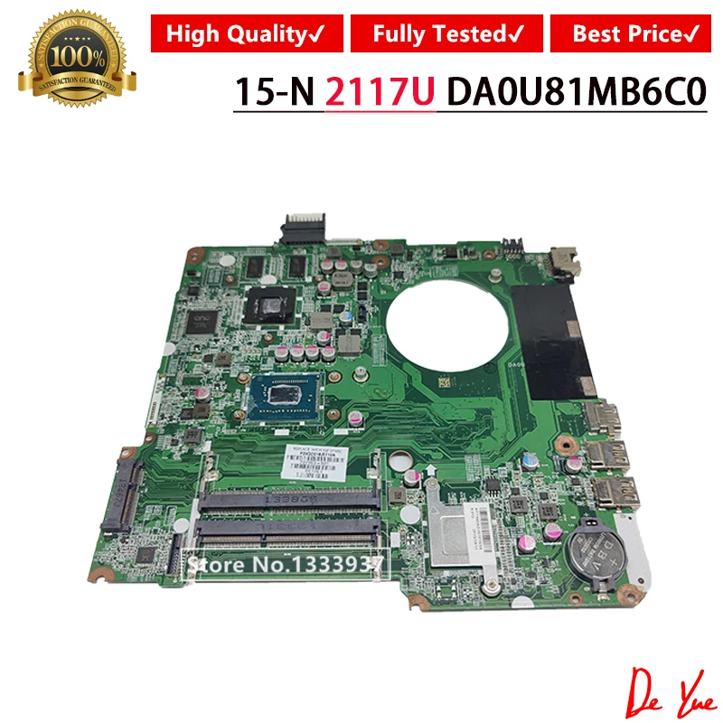 

For HP Pavilion 15-n Series PC Laptop Motherboard 737983-001 737983-501 737983-601 HM76 2117U CPU DA0U81MB6C0 Mainboard