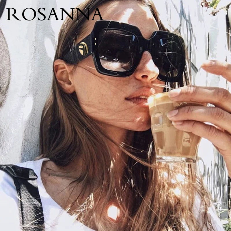 Очки солнцезащитные ROSANNA женские квадратные Роскошные брендовые дизайнерские
