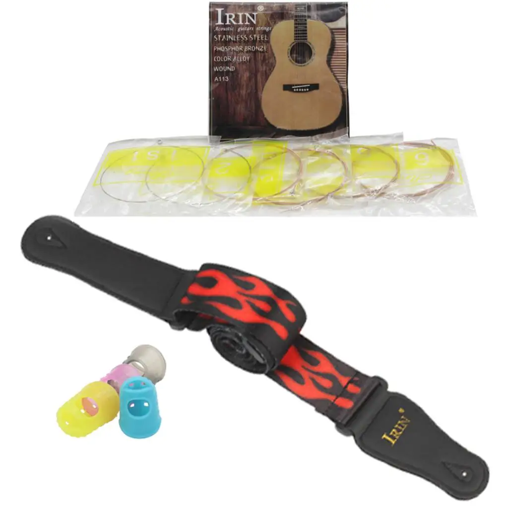 

Guitar Parts Kit Guitar Strap Belt Guitar Strings Guitar Finger Covers