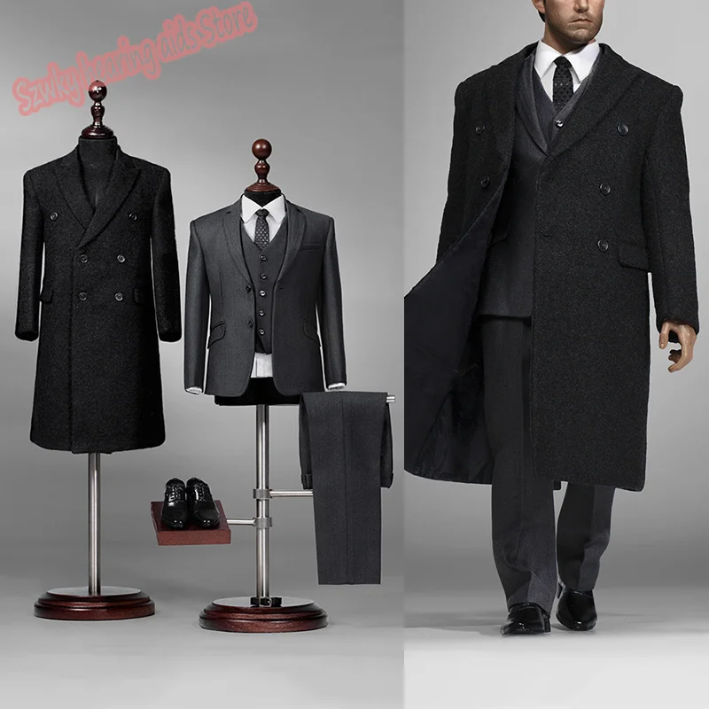 

POPTOYS 1/6 X Series POP-X34 Couture Version Rich Gentleman Ben Overcoat Suit Fit 12" Soldier Action Figure Body