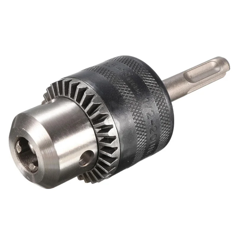 

1.5-13mm Thread 1/2'' -20UNF Rotary Hammer Drill Chuck Tool+ Key +SDS Plus Shank Power Tools Mini Electric Motor Shaft Metalwor