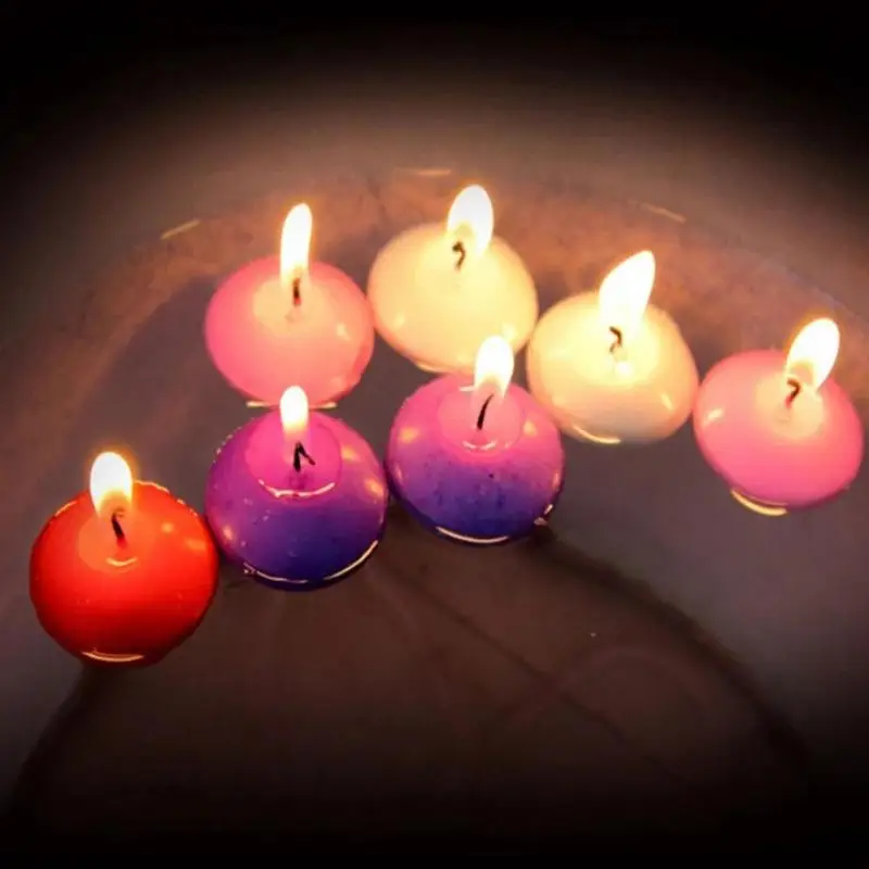 

10PCs/ Set Batch Scented Candles Floating Candles Wax Gift Party Velas Creative Birthday Romantic Decoration Wedding Q3A3