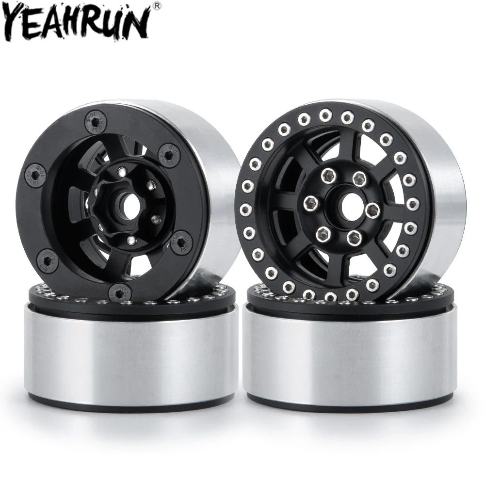 

YEAHRUN 1.9 дюймов колёсные диски, сплав металла, 8 спиц, ступица колеса для 1/10 RC Crawler Car Axial SCX10 CC01 F350 D90 90034 TRX4
