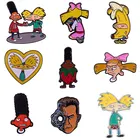 Аниме Фигурка Эй, Арнольд! Нагрудные значки, рюкзак, джинсы эмалированная брошь, Женская Модная бижутерия, подарки значки с героями мультфильмов