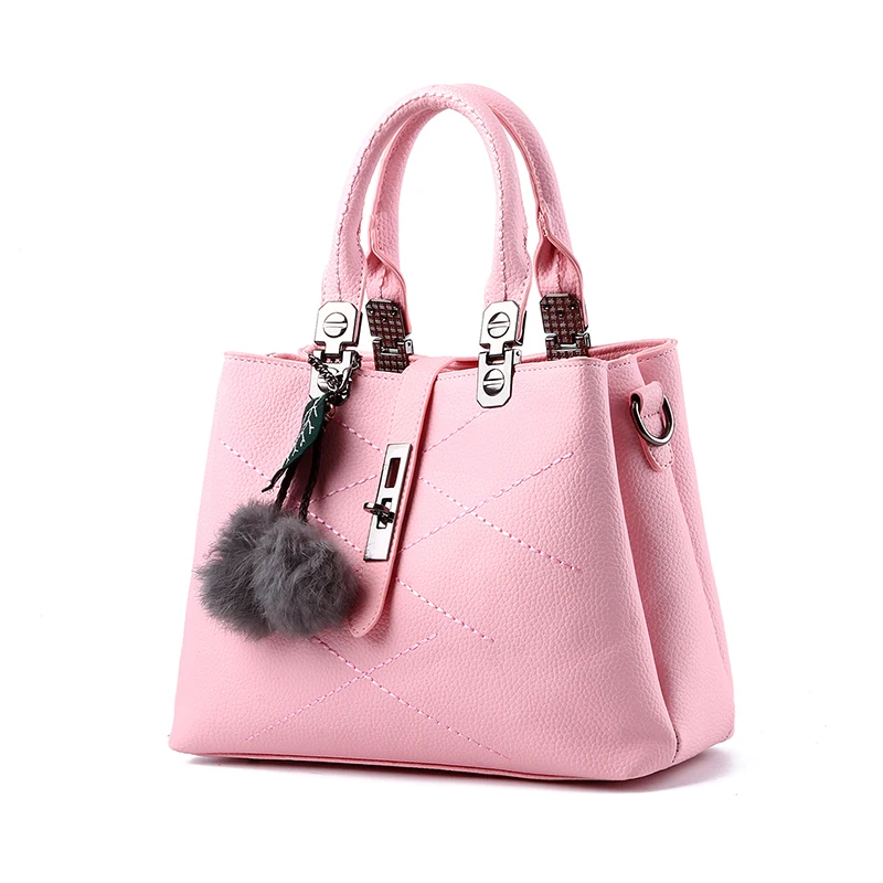 Женские Простые сумки через плечо для женщин большие Сумки из искусственной кожи