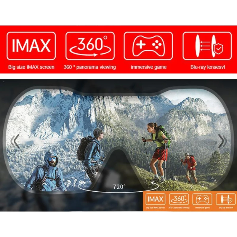 Очки виртуальной реальности VR SHINECON BOX 5 Mini 3D очки универсальные 360 HD фильмы для Google