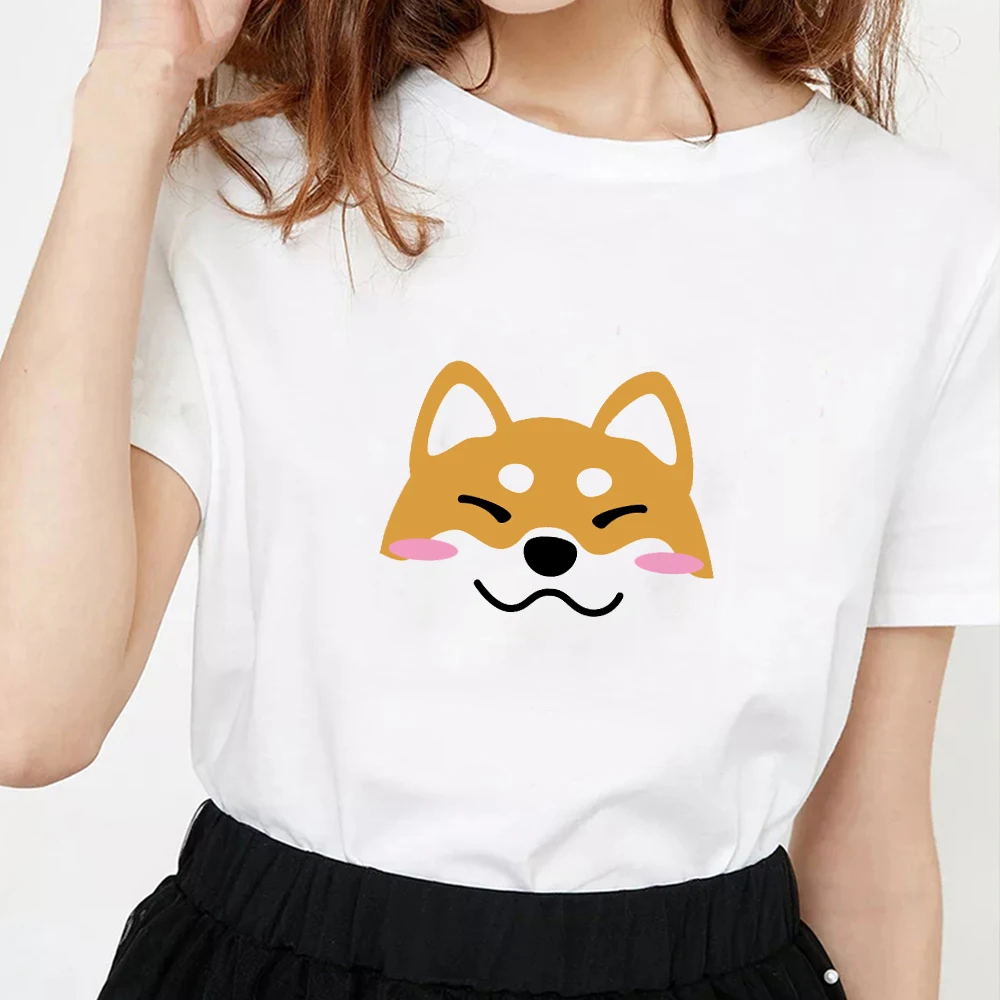 Футболка женская с принтом собаки и Сиба ину корги|Футболки| |
