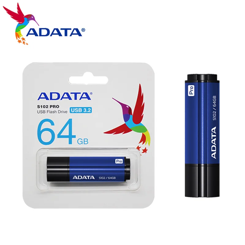 ADATA 64  USB 3, 2  32  - USB - 16   -  u- S102 PRO
