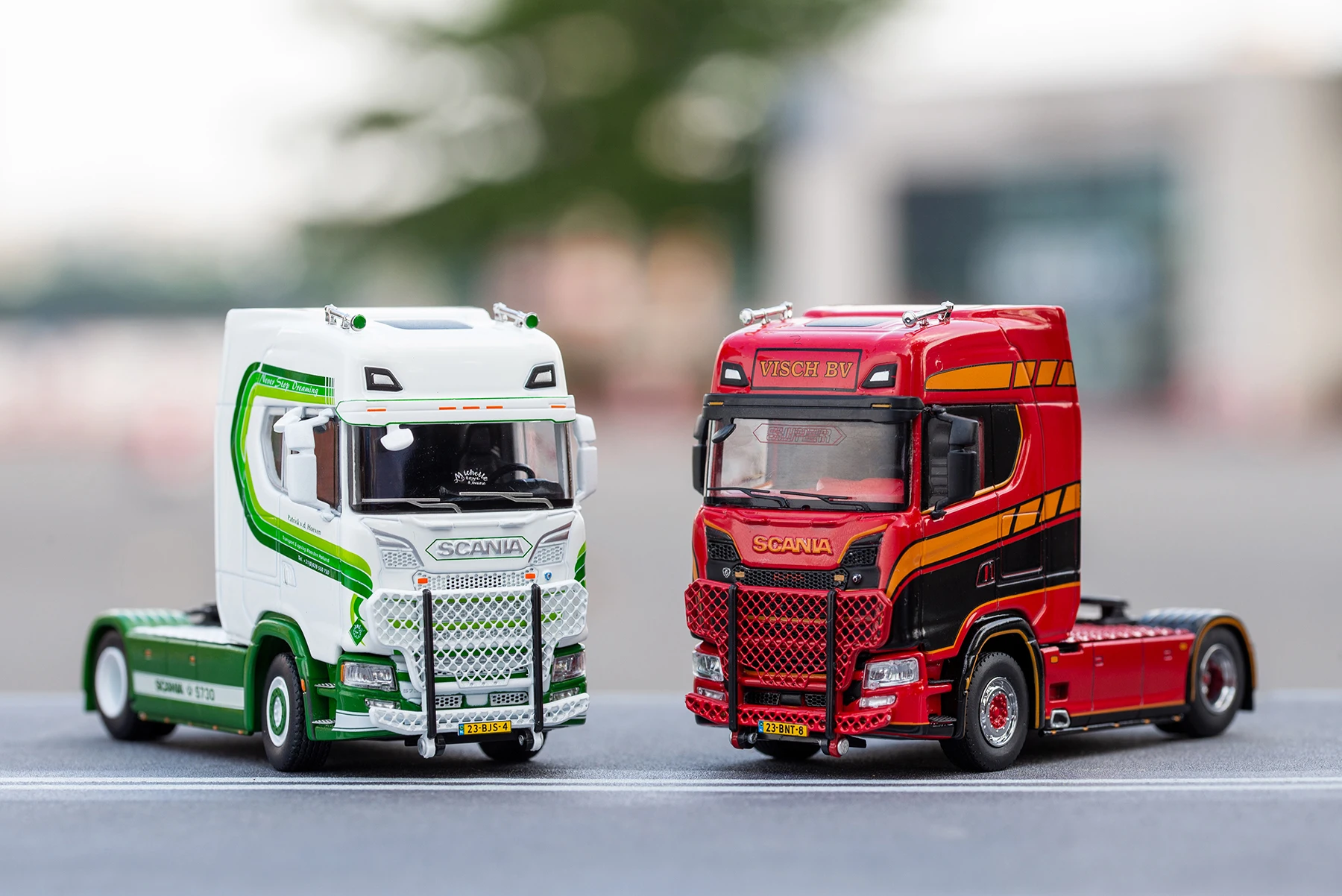 Тяжелый тректрактор GCD Qihui 1:64 Scania S730 модель автомобиля из смолы подарок на день