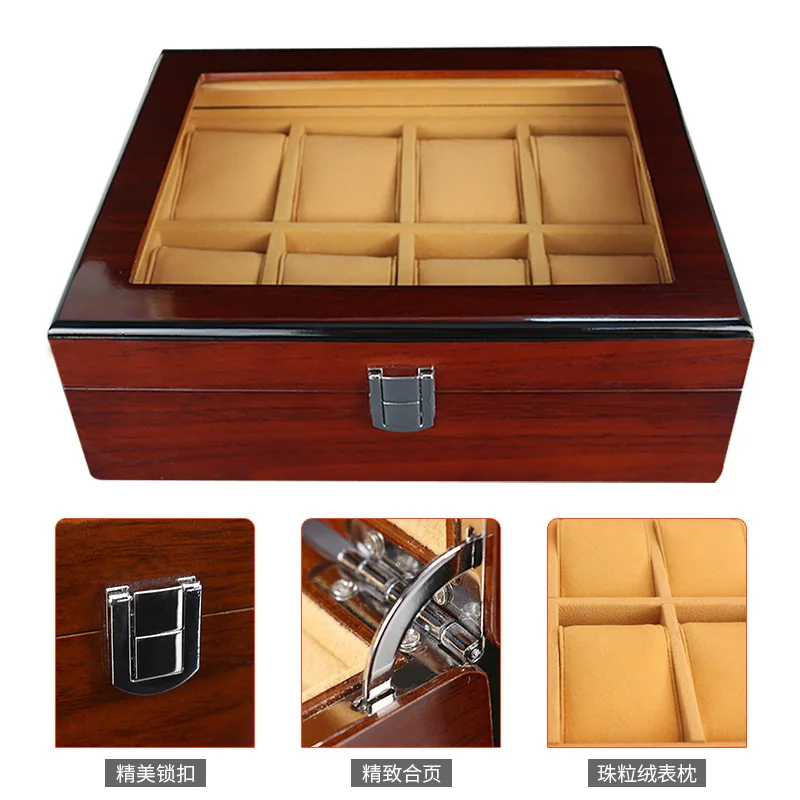 8 позиций/гирлянды Высококачественная настольная витрина лакированная коробка