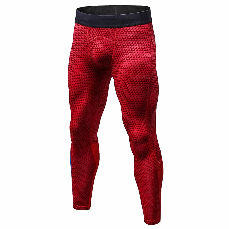 red pants Fanceey, зимние кальсоны, мужское термобелье, быстросохнущее, стрейч, термо нижнее белье, теплое, для фитнеса, компрессионное нижнее белье - Цвет: red pants