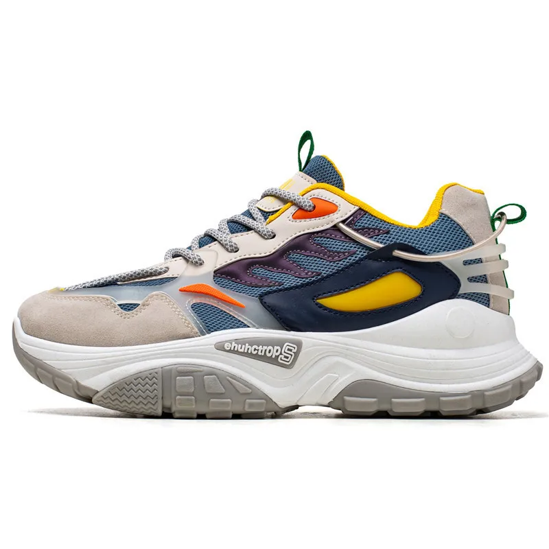 

2021 New Men's Shoes Running Breathable Lightweight Outdoor Sneakers Knitted Casual Shoes