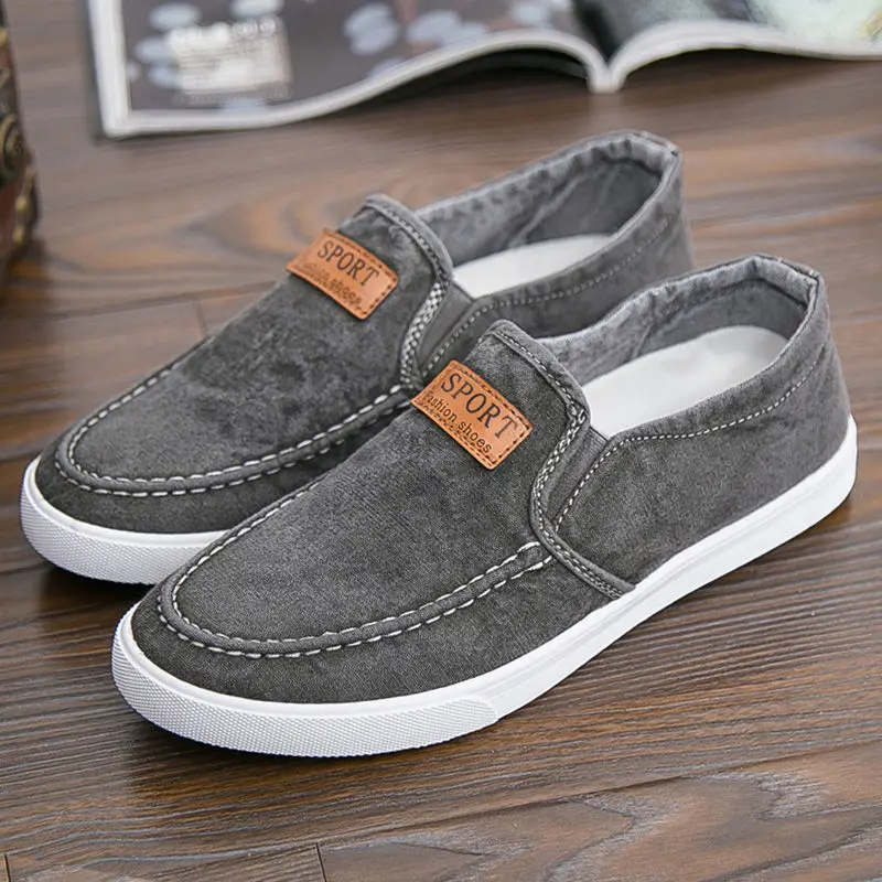 

Hot Fashion Shoes Walking Men Shoes Men Casual Shoes Spring Hot Sale Sweat-Absorbant Breathable Casual Canvas Men Driving Shoes
