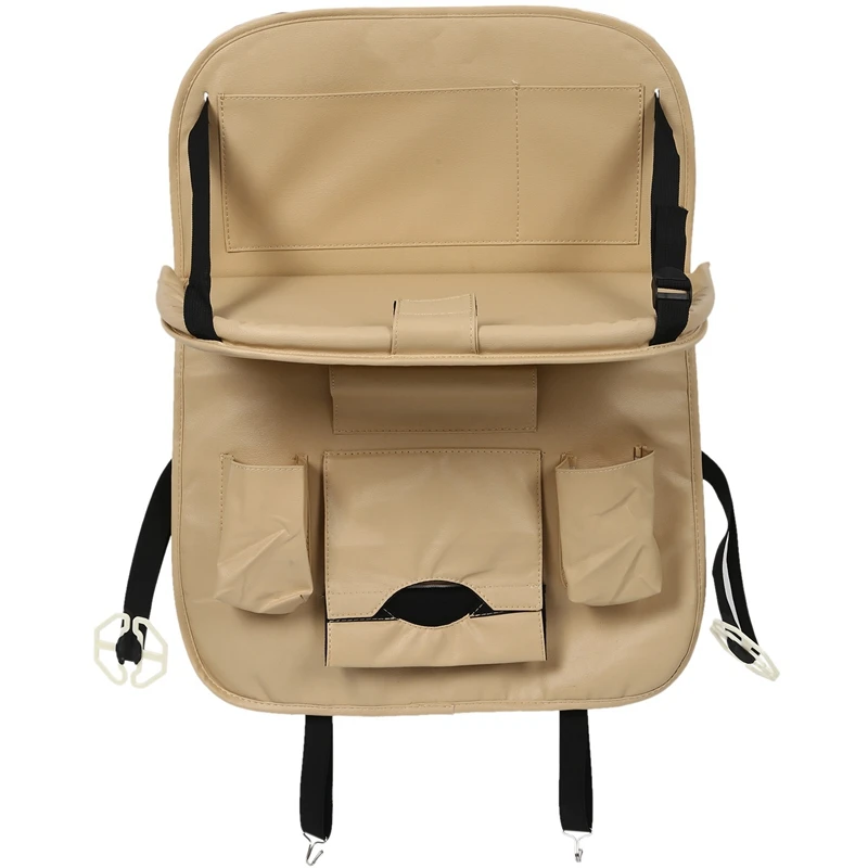 Автомобильная кожаная сумка для хранения коробка на заднее сиденье органайзер