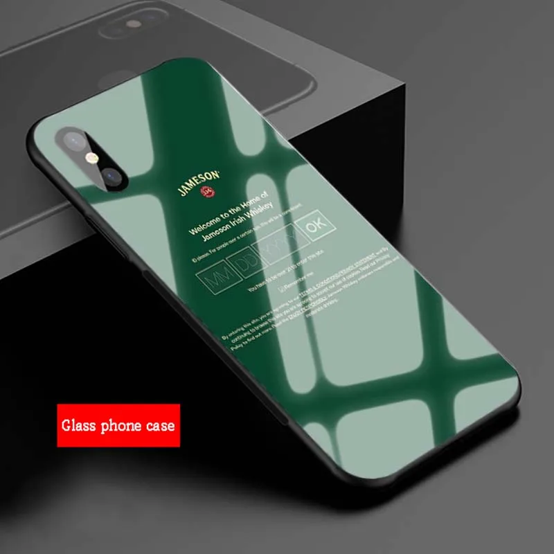 Jameson Irish Whiskey закаленное стекло телефон чехол для iPhone 6 6plus 7 7 plus 8 8plus 5 5S SE X XS XR XS Max