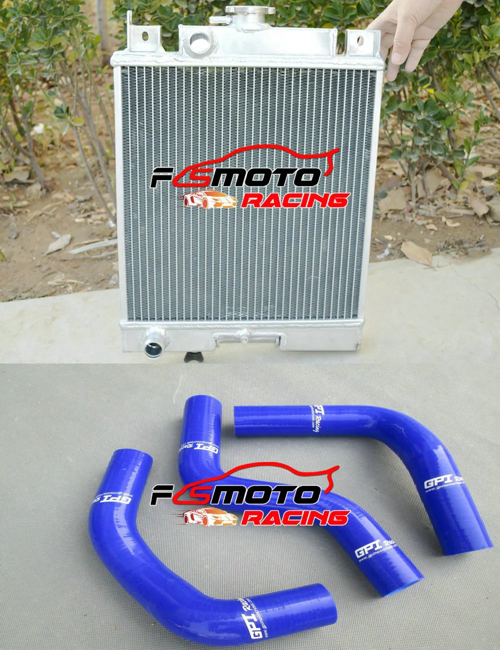 Алюминий радиатор + силиконовый шланг для 1989-2004 идеально подходит Suzuki Swift/G13 GTI 1.0L
