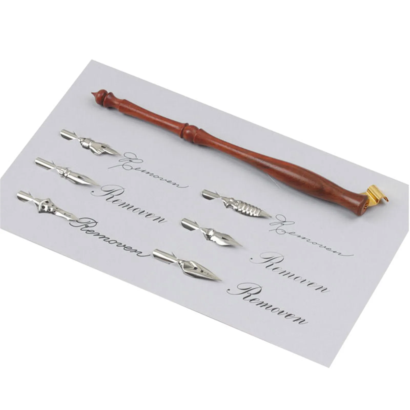 Авторучки дерево/Смола ручной работы перо для каллиграфии держатель набор Dip