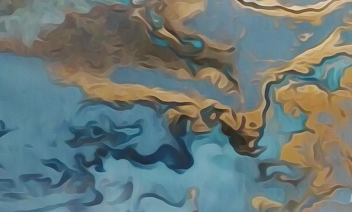 Пользовательская фотография настенная бумага 3D стерео синяя текстура мраморная