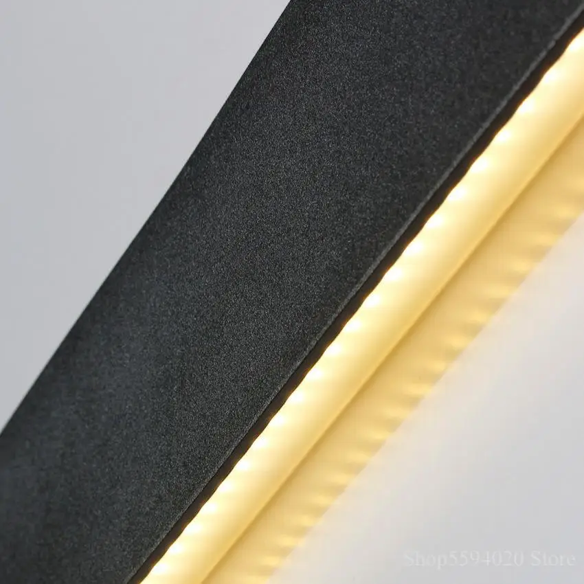 Светодиодный настенный светильник лестница отель простое пианино алюминий