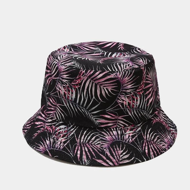 

Maple Leaf Bucket Hat Women Men Hip Hop Cap Couple Summer Cotton Fishing Hat Sun Flat Top Fisherman Hats Caps Gift