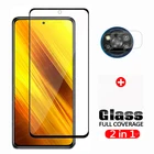 2-в-1 защита для экрана xiaomi Poco X3 закаленное стекло для объектива камеры защитное стекло на xiomi Poco X3 nfc X 3 3X стекло