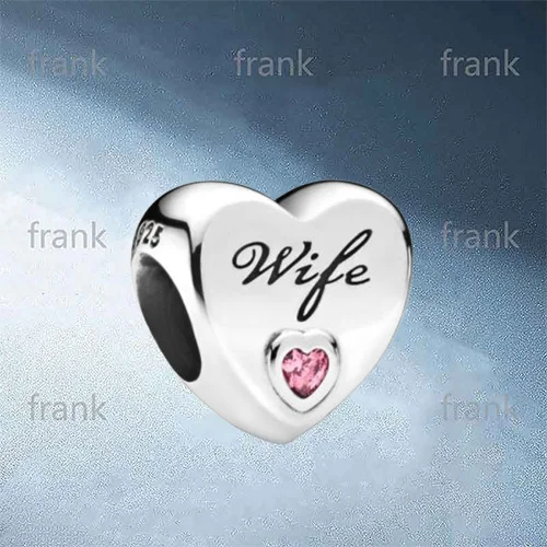 

798249PCZ Wife Love Heart Charm