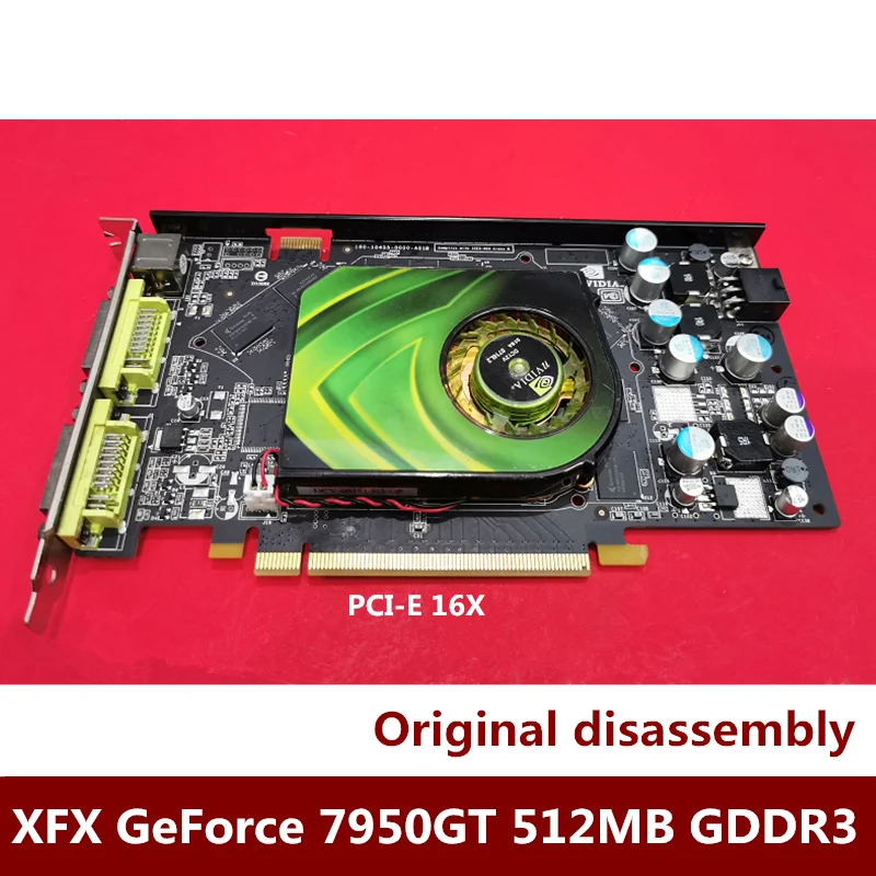 Original disassembly graphics card XFX 7950gt GDDR3 256bit 512M DVI S-Video PCI-E 16x Video card