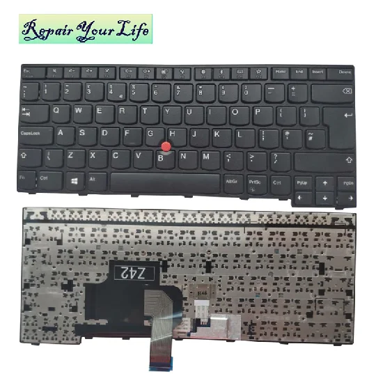 Клавиатура для ноутбука lenovo E470 E475 MP 13U53U G62 04X610 1 SN20E66101 черная с красной