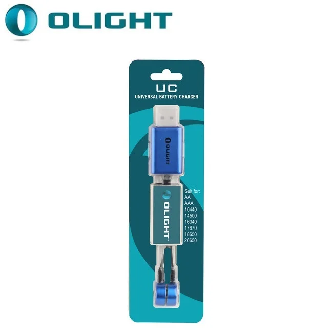 Olight UC магнитное зарядное устройство USB совместимо с литиевыми аккумуляторами с номинальным напряжением от 3,6 В до 3,7 в. Никель-металл-гидридного аккумулятора