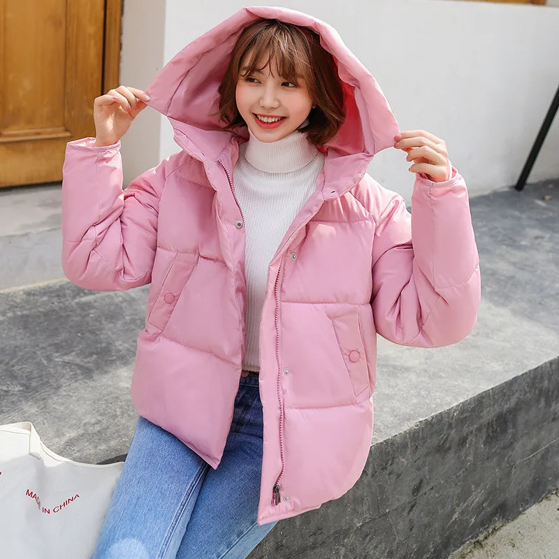 

Winter Coat Women Winter Jacket Womens Parkas Gloves warm detachable fur collar detachable hat Slim fit Outwear plus size