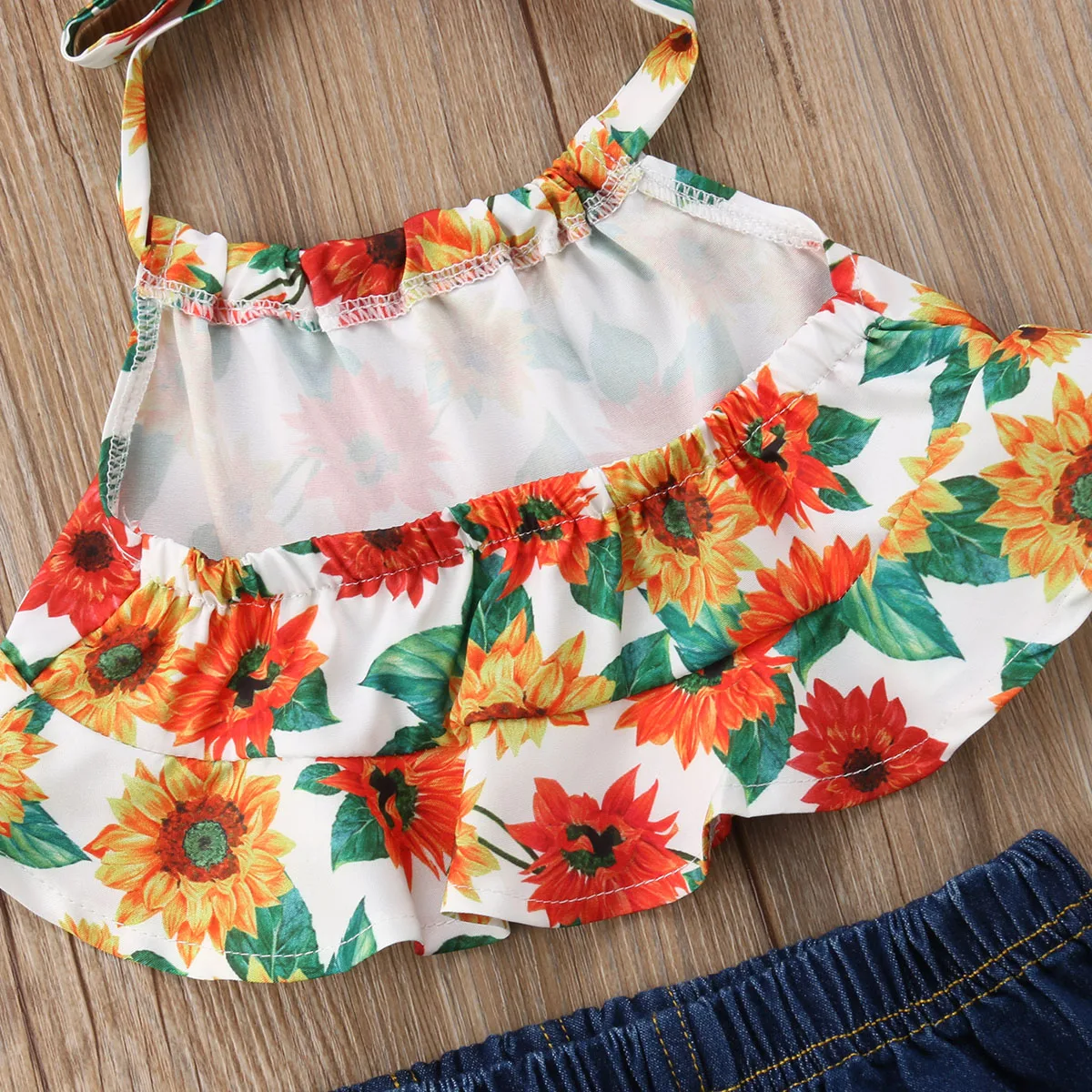 Комплект одежды из 2 предметов для новорожденных и маленьких девочек: футболка +