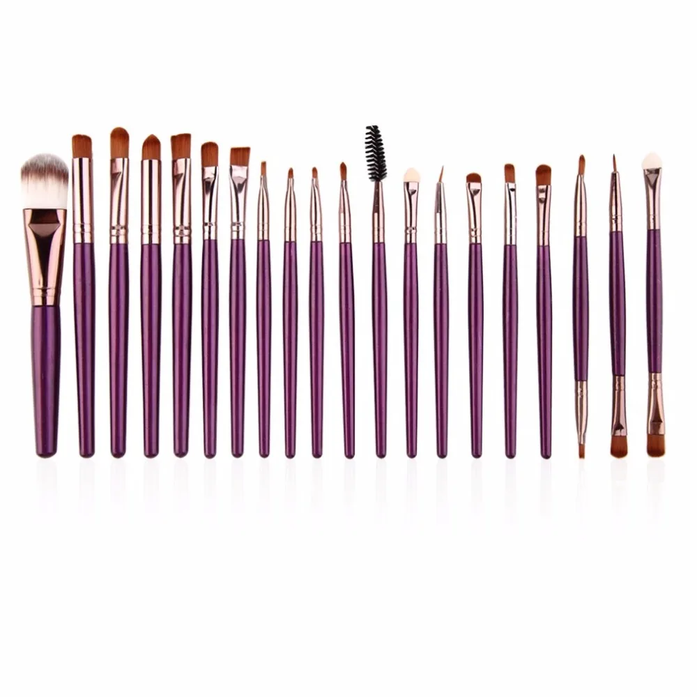 20pcs/set Makeup Brushes Pro Blending Eyeshadow Powder Foundation Eyes Eyebrow Lip Eyeliner Make up Brush Cosmetic Tool | Красота и