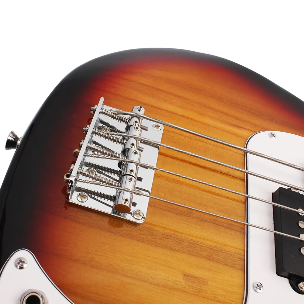 21 лад 4-струнный электрический бас Гитара Закат цветная бас-гитара из липы