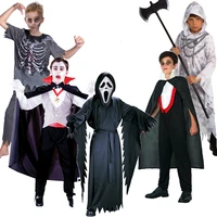 reneecho boys scream ghost face costume kids vampire costume child skeleton zombie costume halloween cosplay 2020 purim carnival