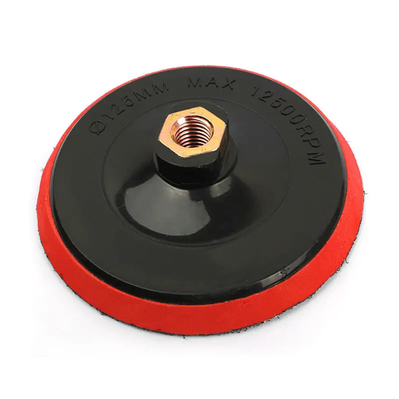 

1 PC 125*20mm M14 Polishing Board Plate Plastic + Foam + Metal 125mm Durable Can Be Used With Polishing Pads