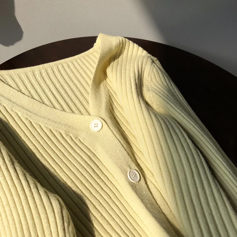 Новинка 2020 женский розовый вязаный кардиган на одной пуговице с длинным рукавом