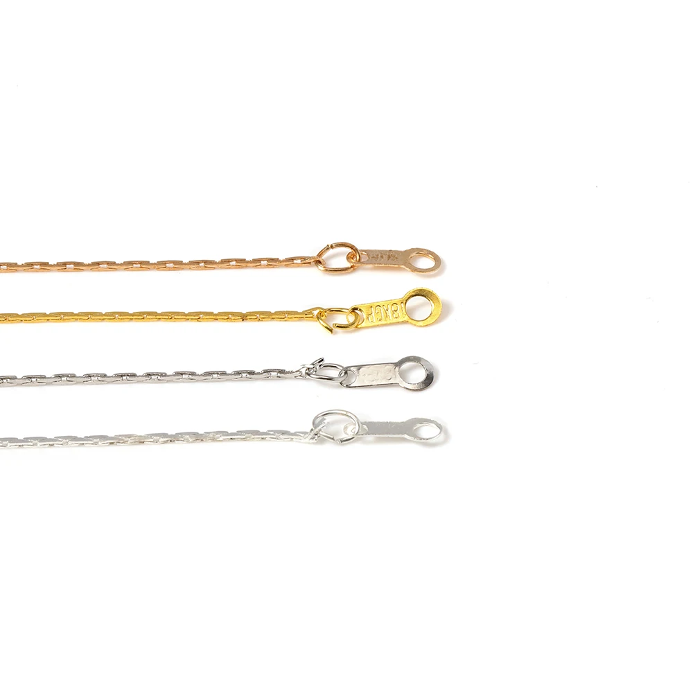 12 шт. золото/КЦ золото/серебро Цвет металла звено ожерелье цепь застежка Омар