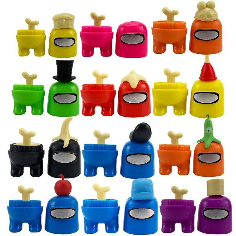 

12pcs/set Among Action Figures Game Toys AMUS Car Decoration Dolls Christmas PVC Cute funny model Birthday Gifts