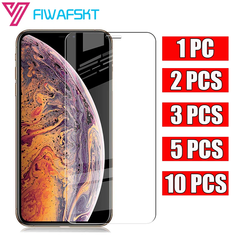 1 2 3 5 10 шт./лот закаленное стекло для iPhone 12 Mini X XS 11 Pro Max XR 7 8 SE 2020 Новинка 6 6s Plus