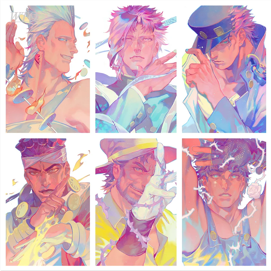 Плакат на холсте с аниме Невероятные приключения Джоджо